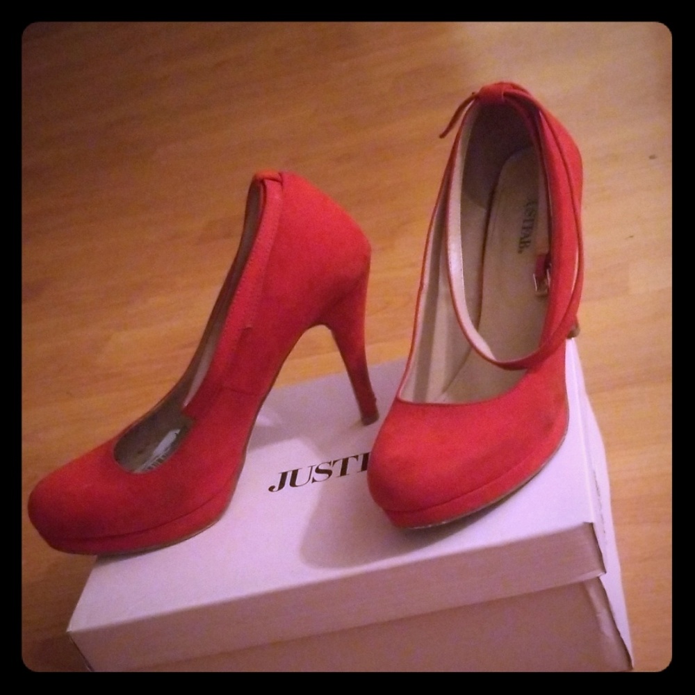 Red soft high heel